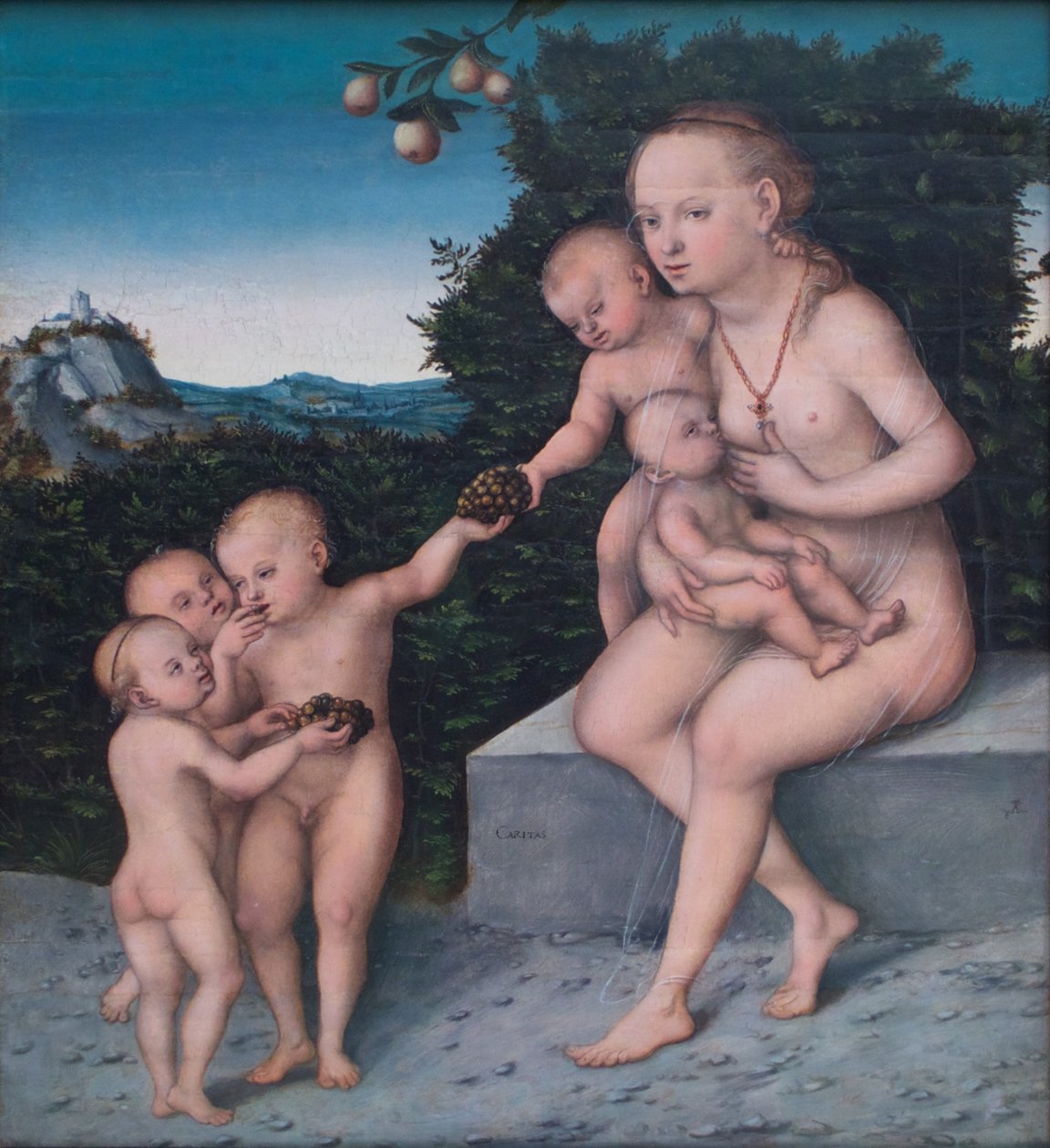 Németül: Caritas Charity alkotó: Lucas Cranach the Younger