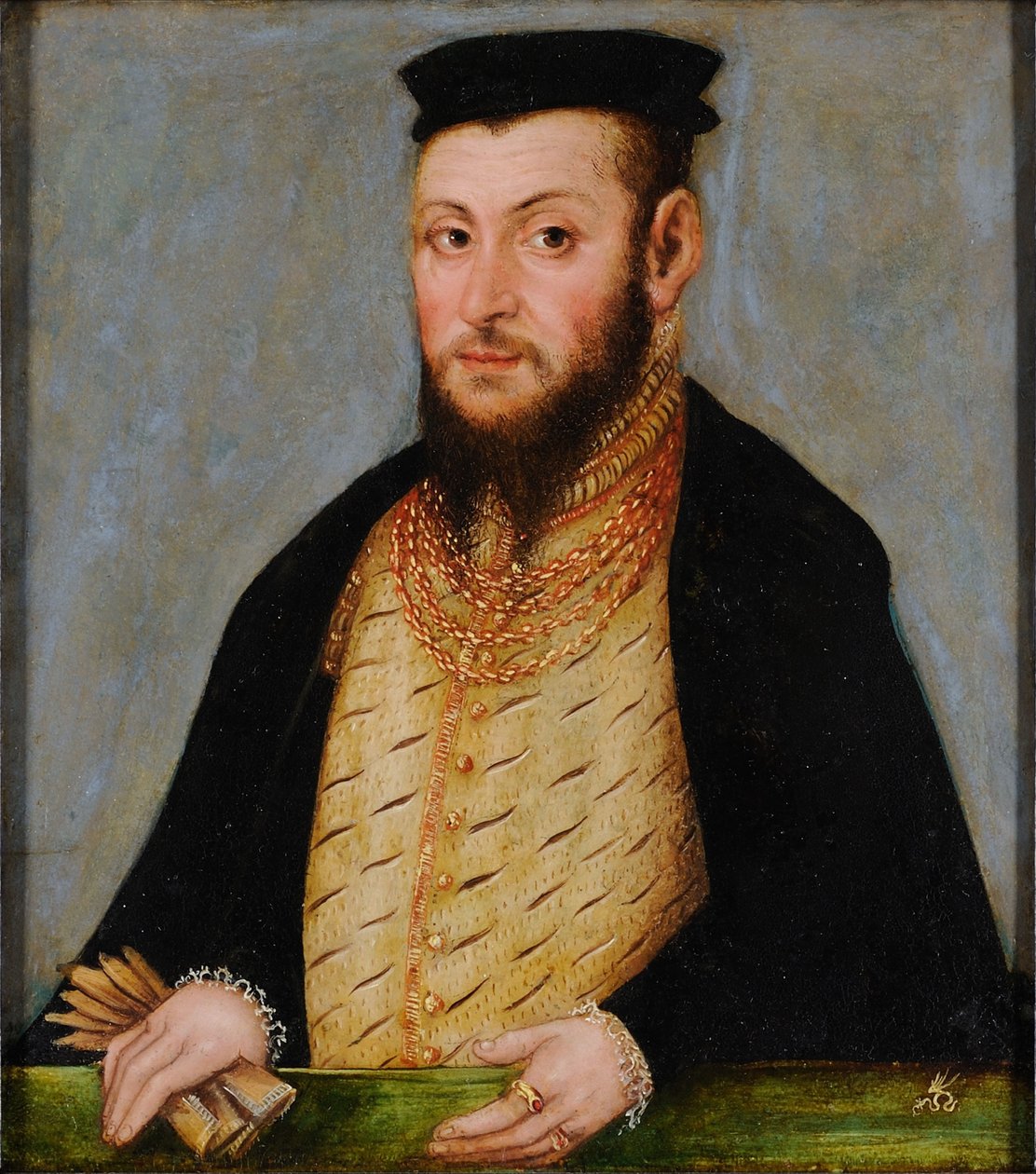 Lengyel: Zygmunta Augusta (1520-1572) portréja, króla Polski Sigismund II Augustus. alkotó: Lucas Cranach the Younger