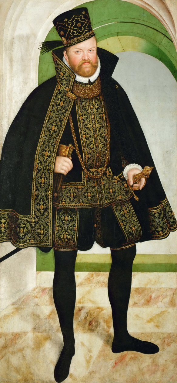 Augustus szász választófejedelem 1526-1586 portréja, c. 1570 alkotó: Lucas Cranach the Younger