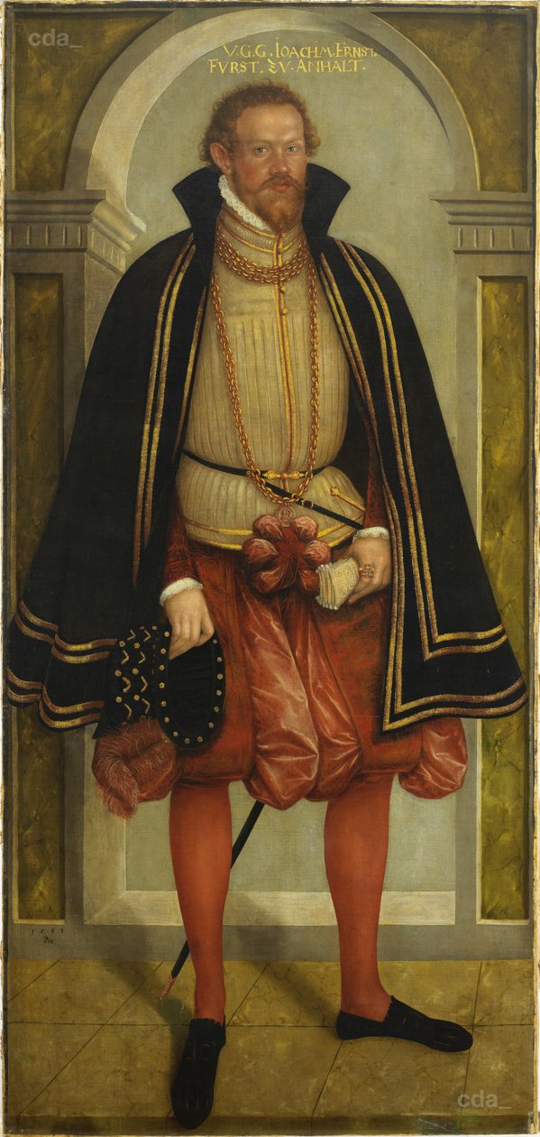 Joachim Ernst von Anhalt herceg portréja (1536 - 1586) alkotó: Lucas Cranach the Younger