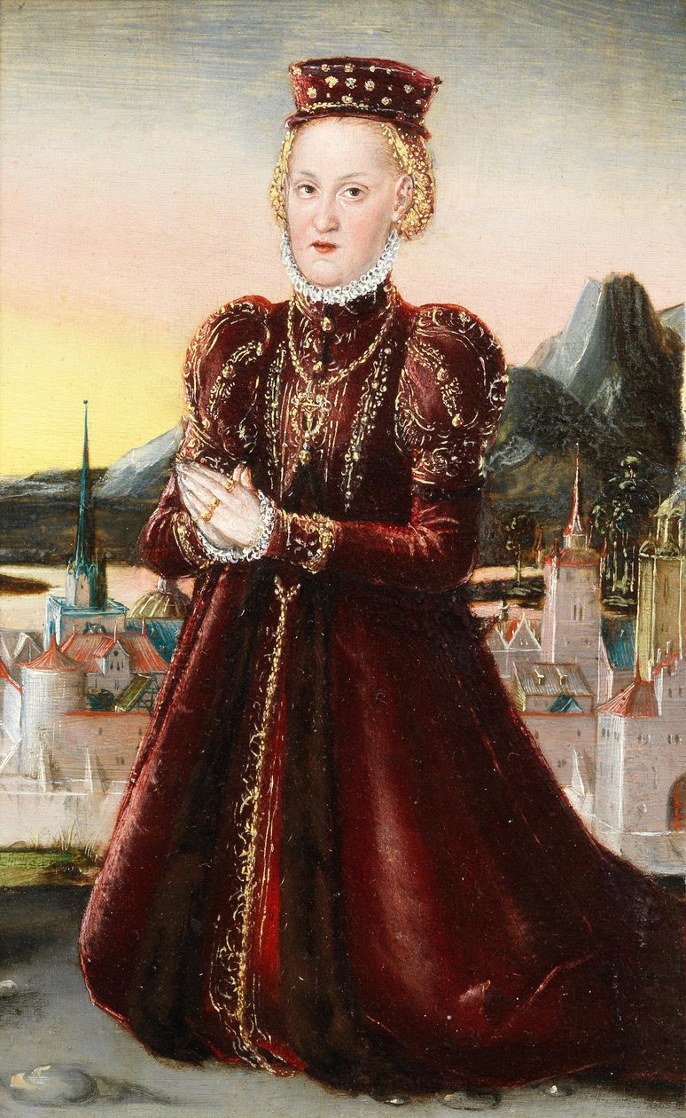 Gräfin von Barby Ágnes hercegnő portréja alkotó: Lucas Cranach the Younger