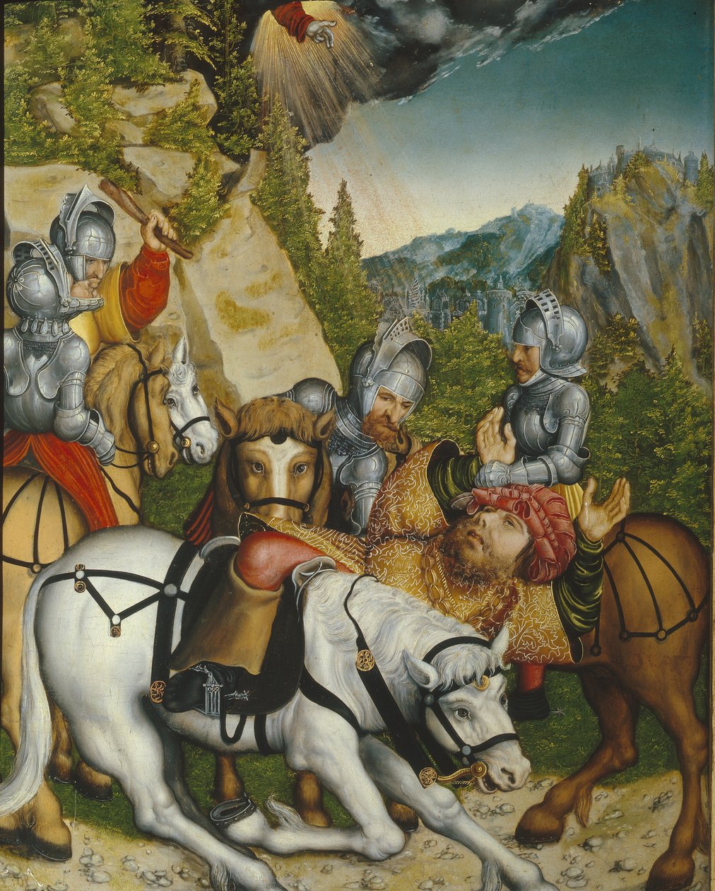 Megtérés a damaszkuszi úton alkotó: Lucas Cranach the Younger