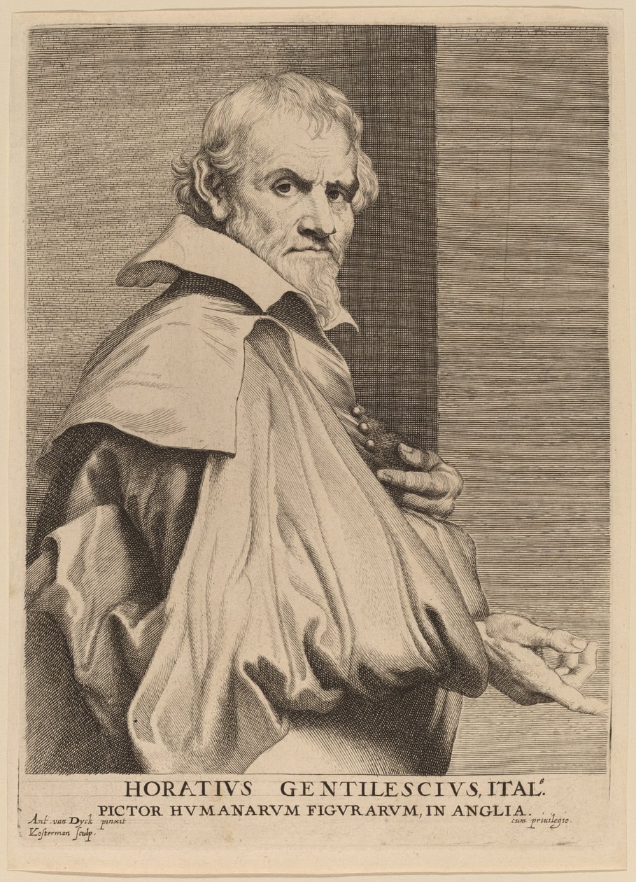 Orazio Gentileschi alkotó: Lucas Emil Vorsterman after Sir Anthony van Dyck