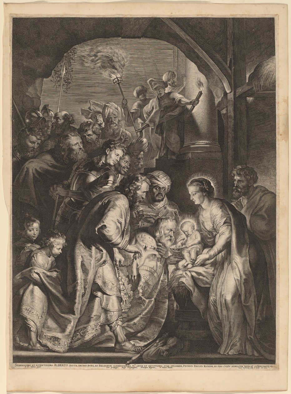 A mágusok imádása alkotó: Lucas Emil Vorsterman, after Sir Peter Paul Rubens