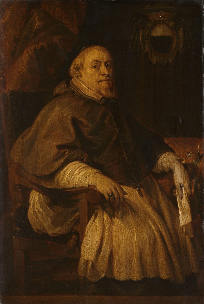 François de Gand-Vilain (1647-1666), Doornik püspökének portréja alkotó: Lucas Franchoys (II)