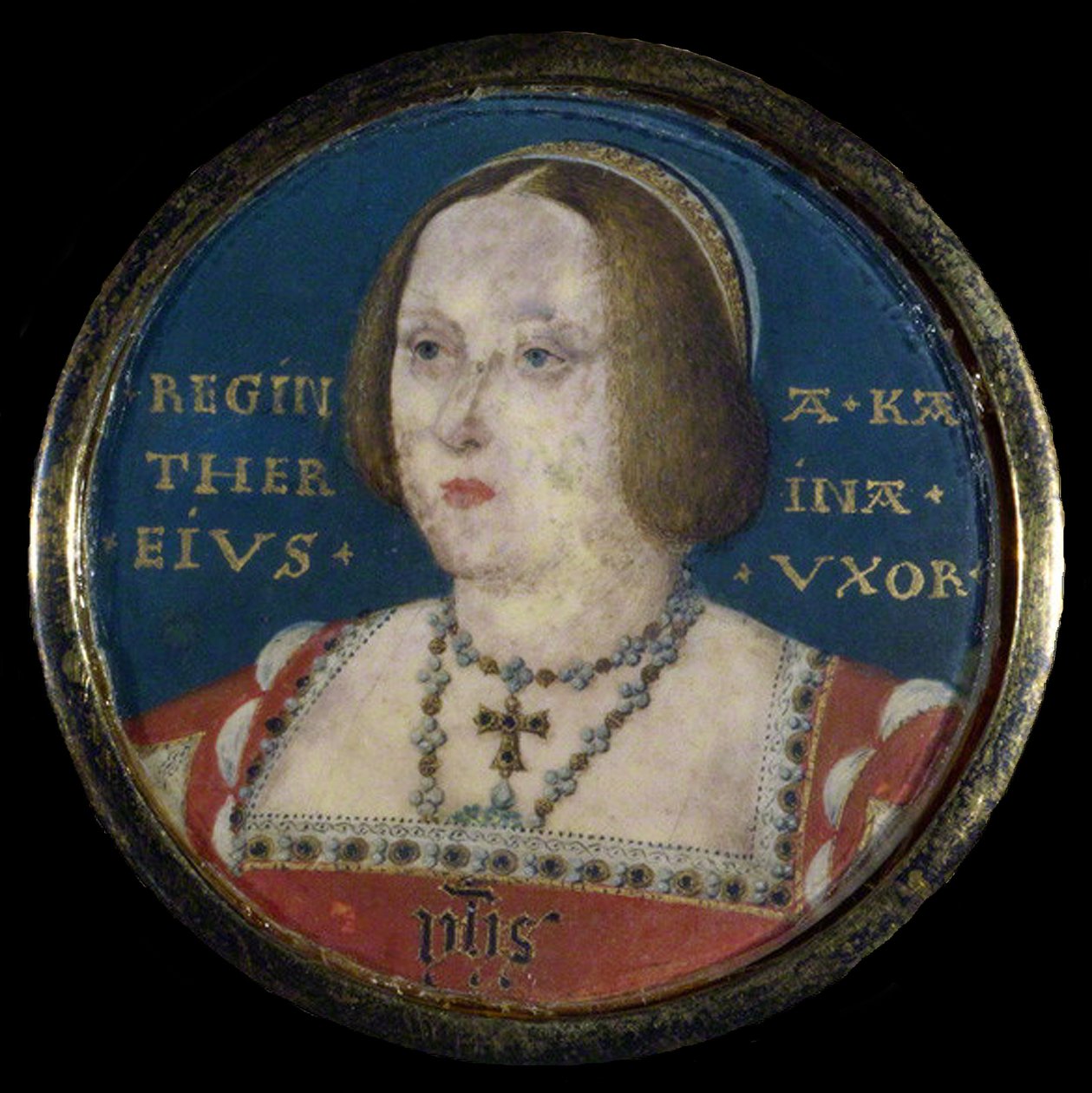 Katalin Aragóniai királynő portréja 1485-1536, c. 1525 alkotó: Lucas Horenbout or Hornebault