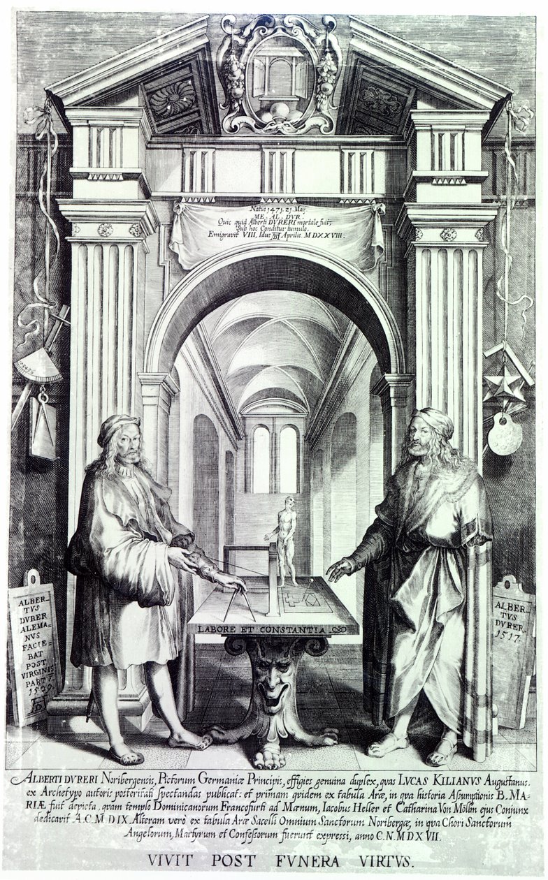 Hódolat Durernek, 1628 körül alkotó: Lucas Kilian