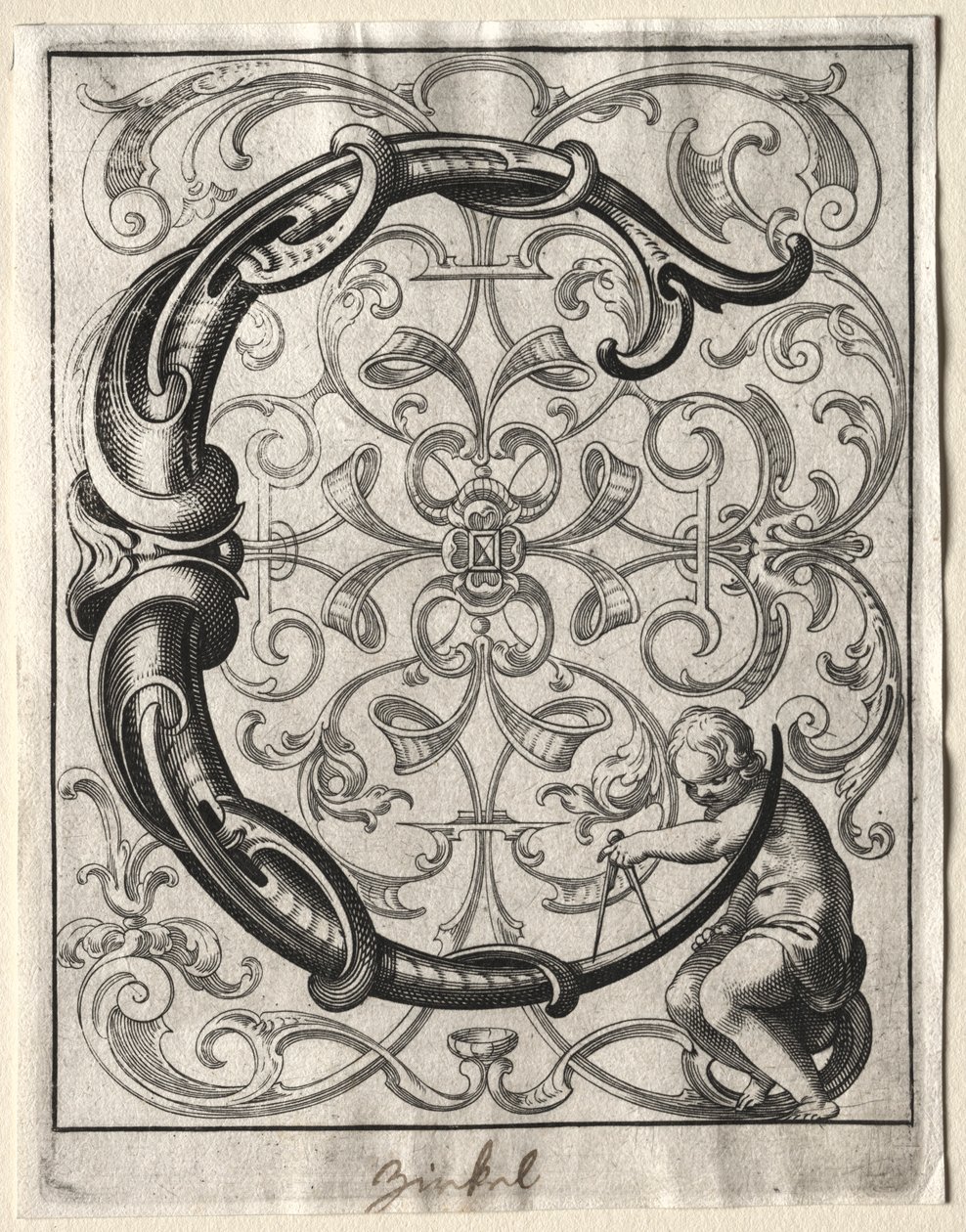 Új ABC füzet: C, 1627. alkotó: Lucas Kilian