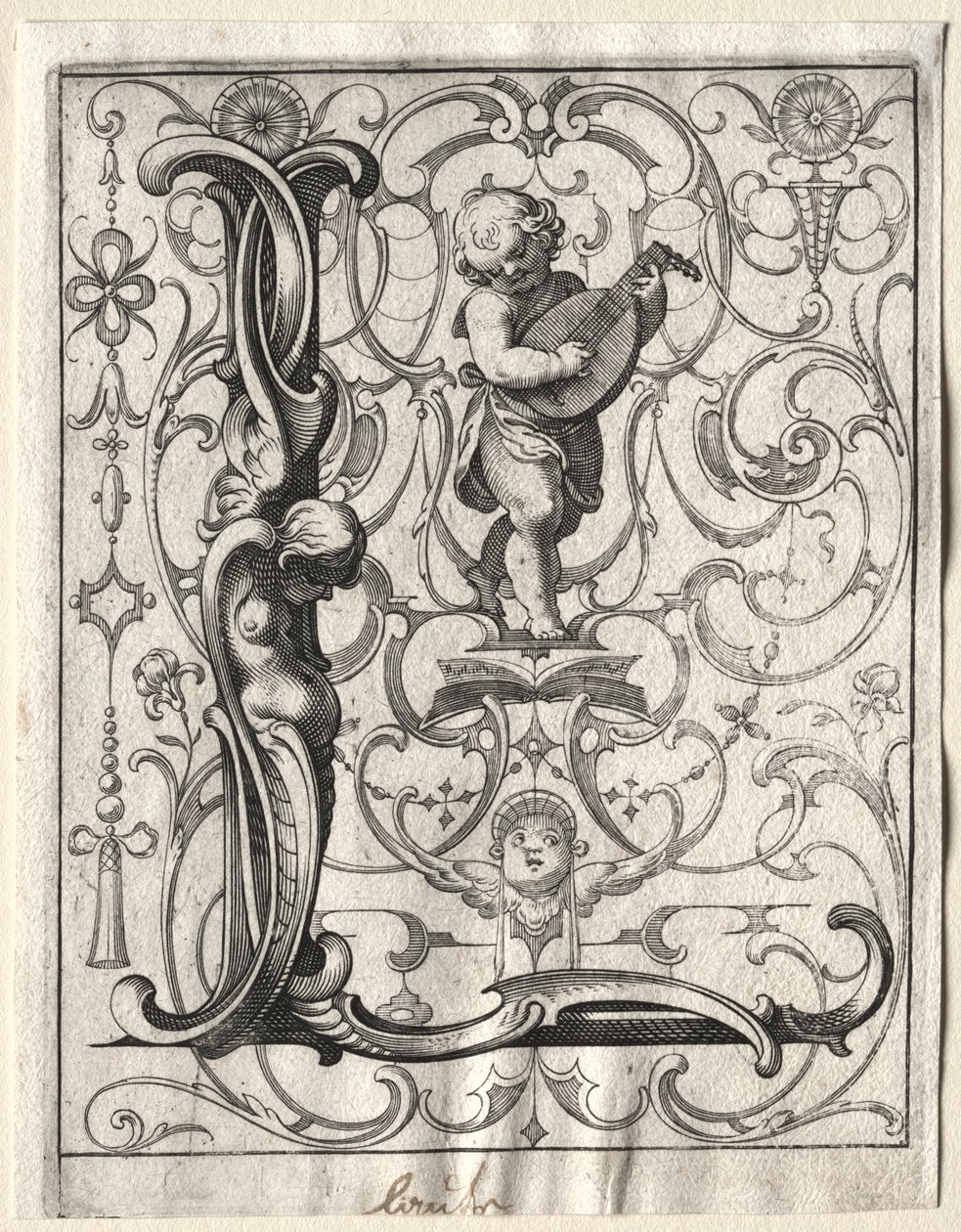 Új ABC-füzet: L, 1627. alkotó: Lucas Kilian