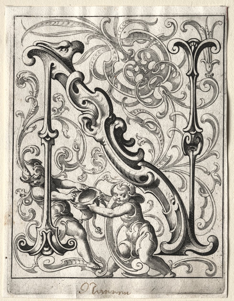 Új ABC-füzet: N, 1627. alkotó: Lucas Kilian