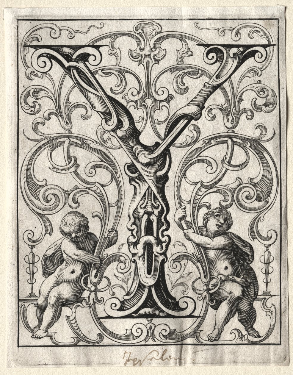 Új ABC-füzet: Y, 1627. alkotó: Lucas Kilian