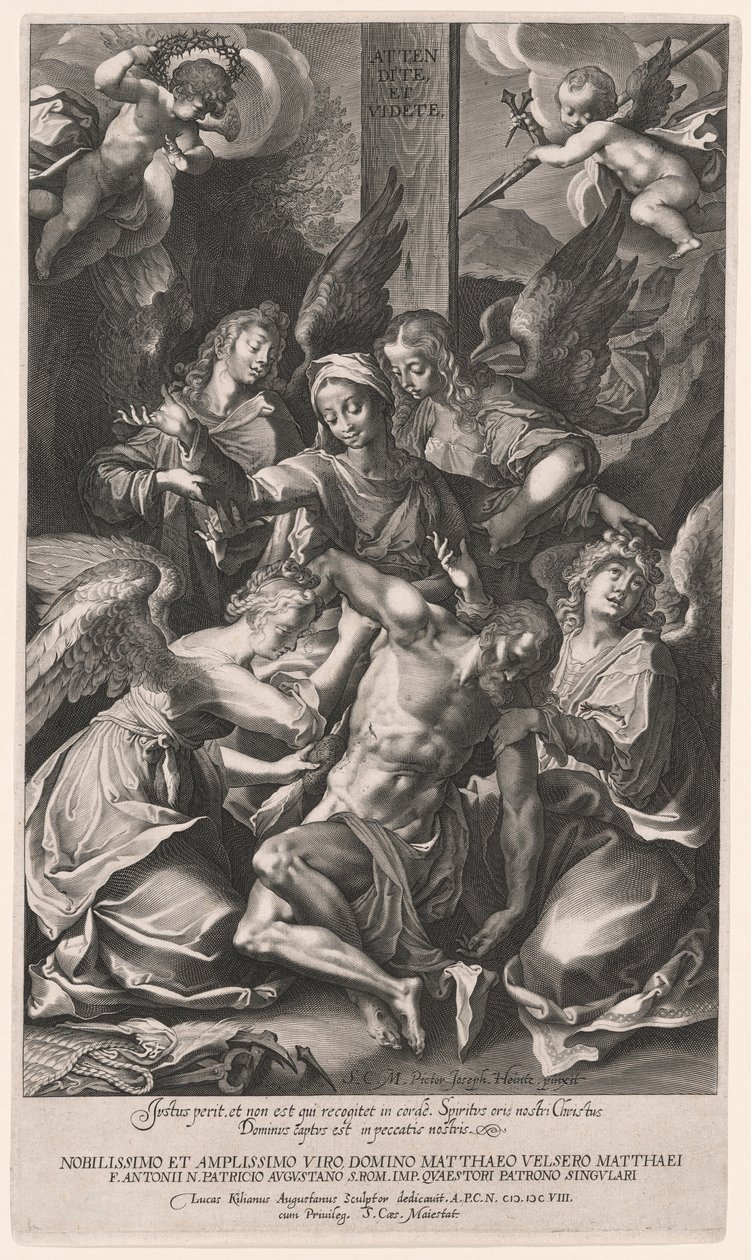 Pietà angyalokkal (A keresztről való leereszkedés) alkotó: Lucas Kilian