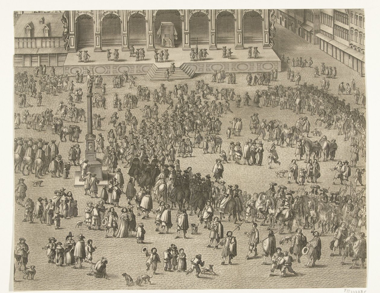 A spanyol II. Károly Flandria grófjává való kikiáltása Gentben (5. lap), 1666 alkotó: Lucas Vorsterman (II)
