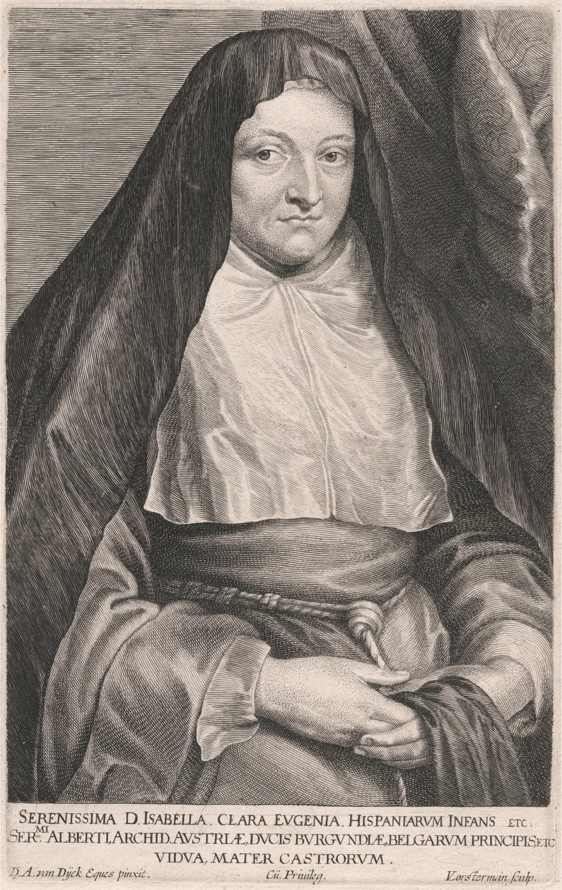 A legnyugodtabb Lady Isabella Clara Eugenia, Spanyolország gyermeke stb. alkotó: Lucas Vorsterman