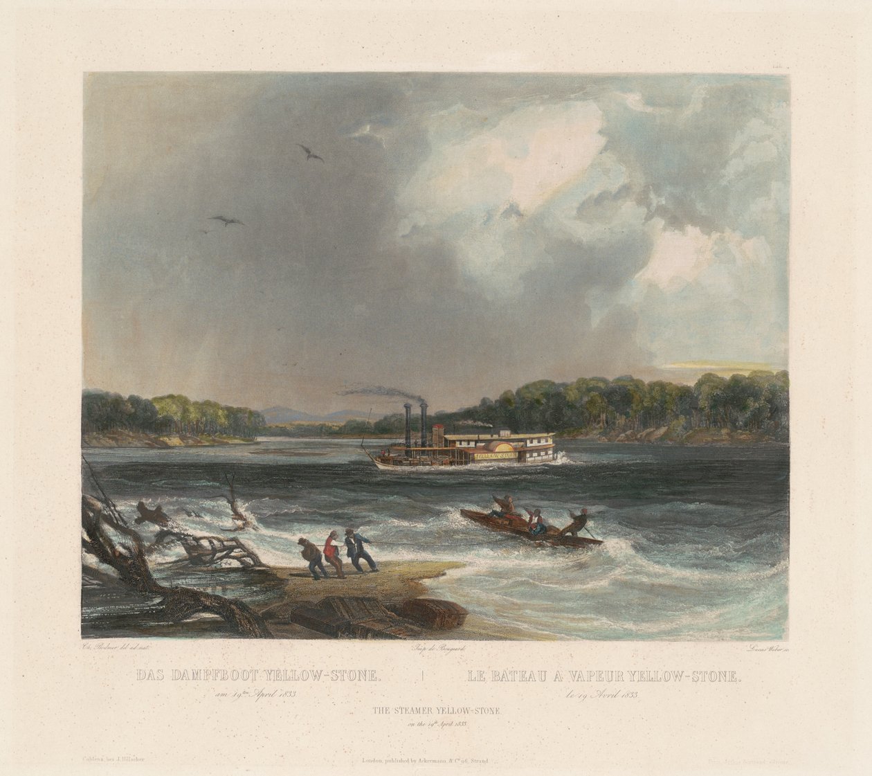 A Gőzös Sárgakő alkotó: Lucas Weber after Karl Bodmer