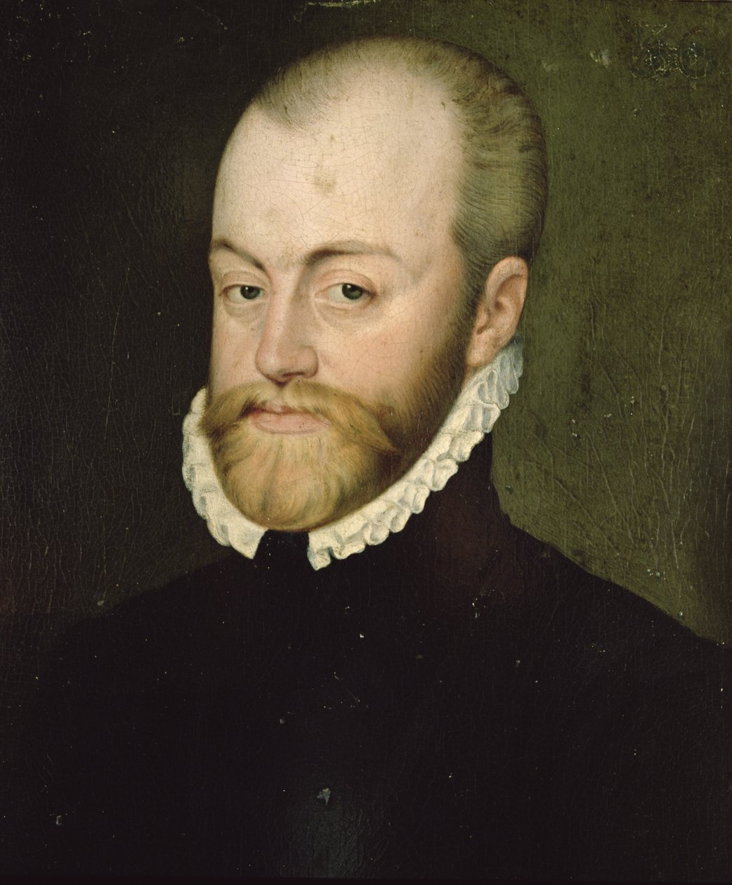 II. Fülöp (1527-1598), spanyol király portréja (olaj, vászon) alkotó: Lucas de Heere