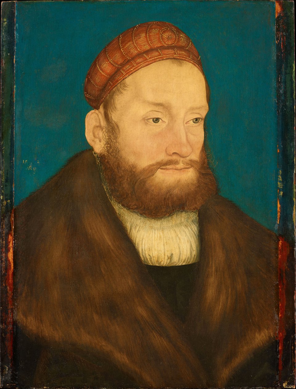Culmbach Casimir de Brandebourg (1481-1527) - Brandenburg-Bayreuthi Kázmér őrgróf, Cranach, Lucas, az idősebb (1472-1553) által. Olaj, fa, 1524 után. Mérete: 37,3x28,5 cm. Művészettörténeti Múzeum, Vienne alkotó: Lucas the Elder Cranach