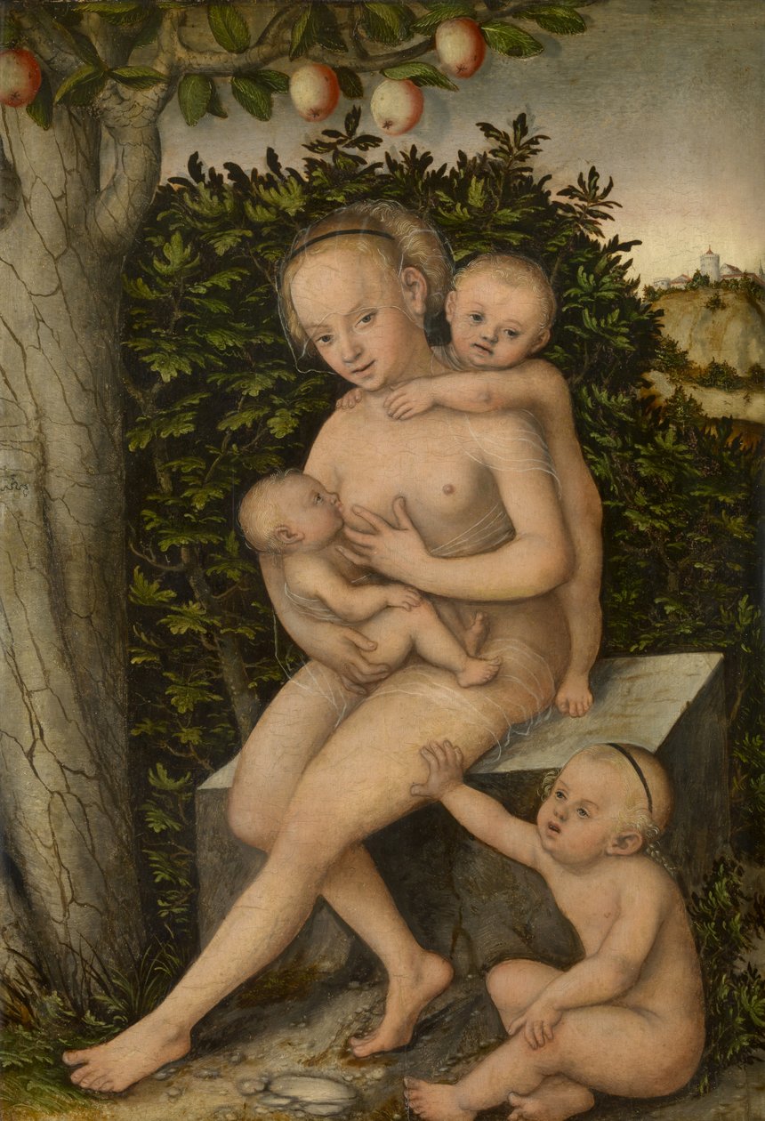 Jótékonysági (olaj a panelen) alkotó: Lucas the Elder Cranach