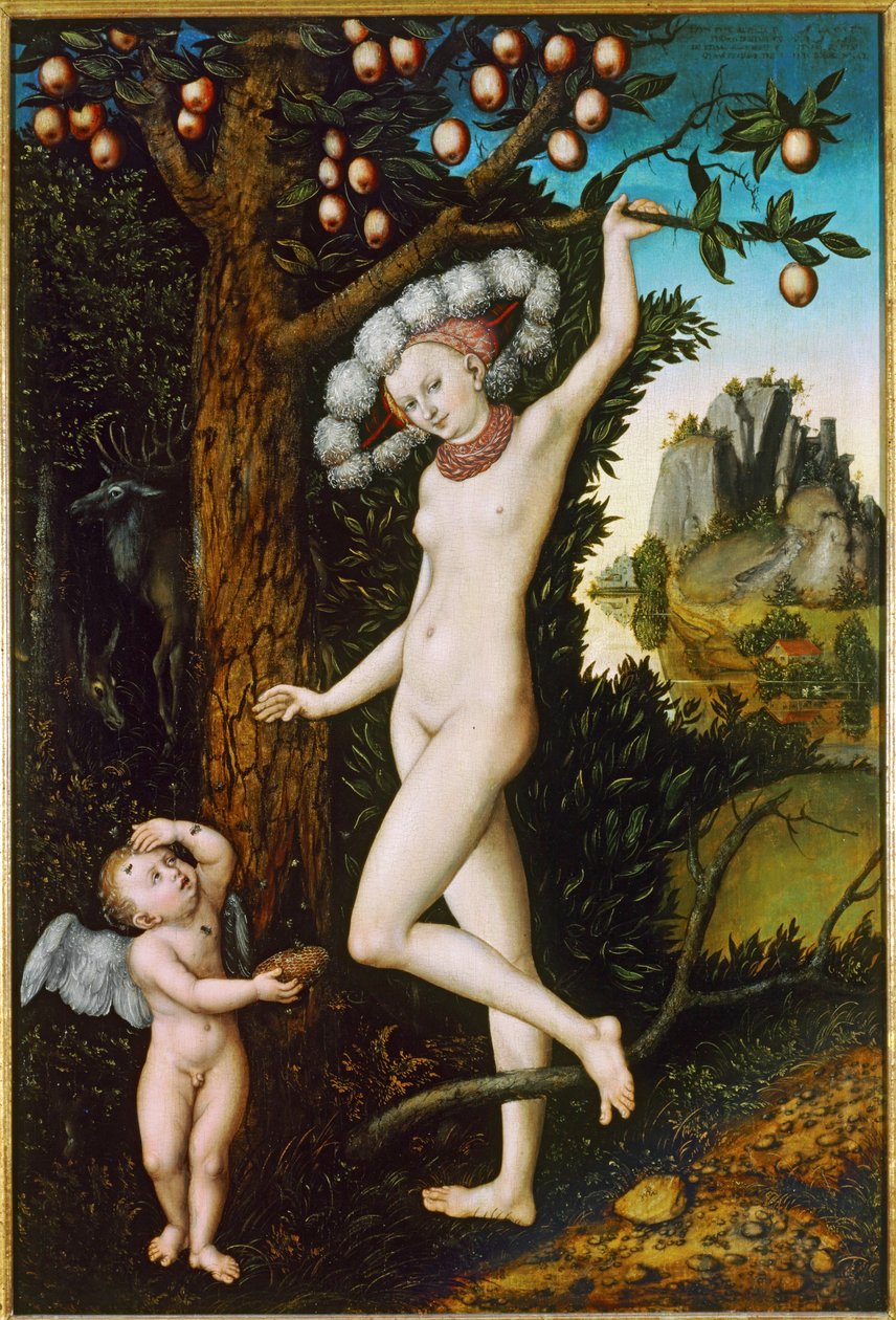 Cupido panaszkodik Vénusznak ... (festmény fára) alkotó: Lucas the Elder Cranach