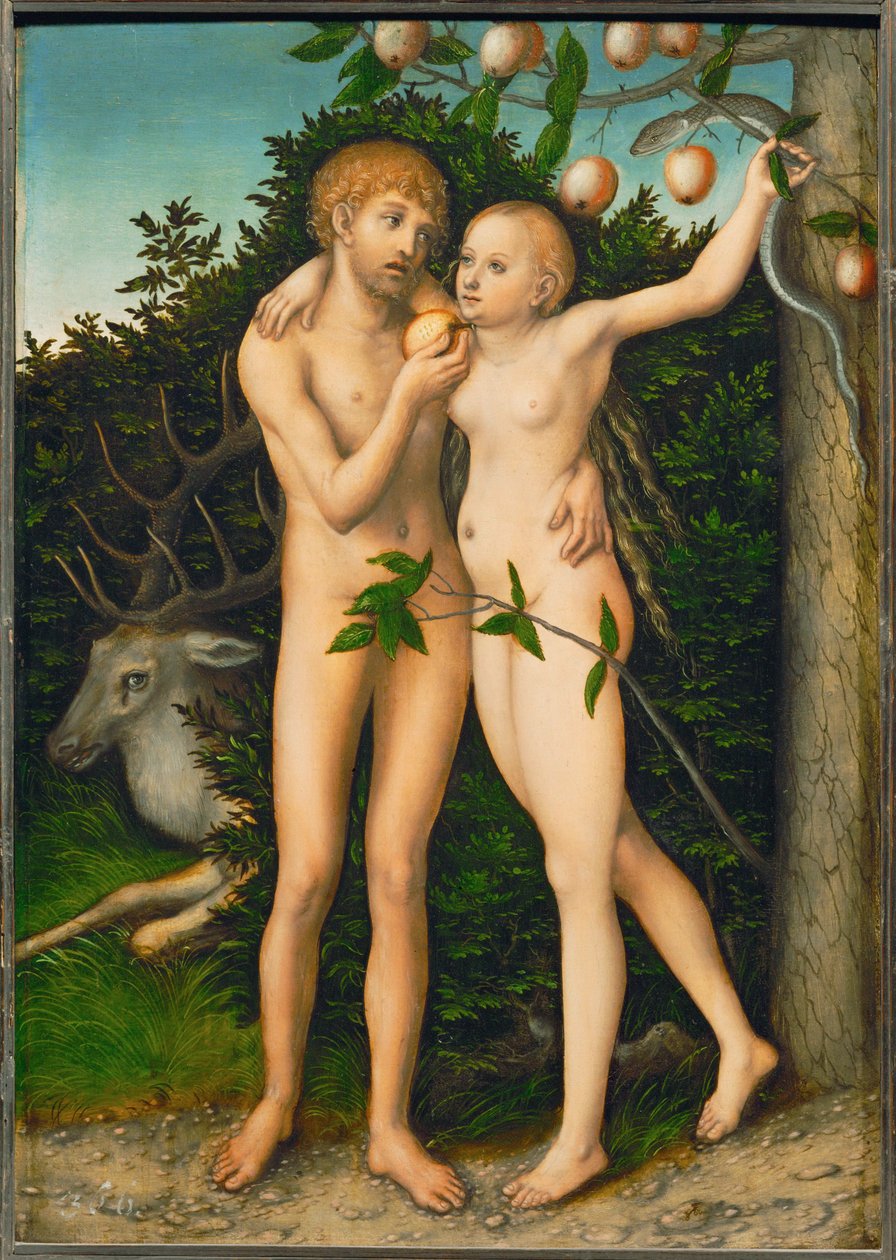 Der Suendenfall - A bukás ... alkotó: Lucas the Elder Cranach