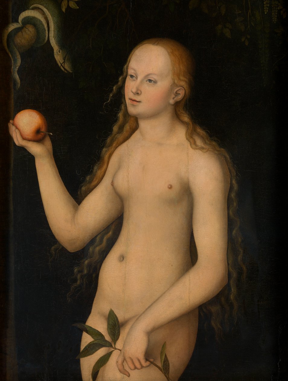Eve (olaj a panelen) alkotó: Lucas the Elder Cranach