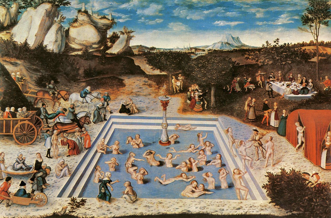 Fiatalság szökőkútja (olaj, vászon) alkotó: Lucas the Elder Cranach