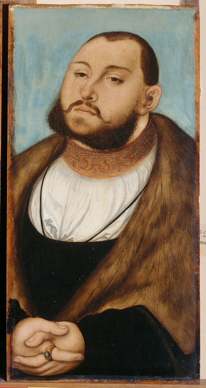 I. János Frigyes, Szászország választófejedelme (1503-1554), Cranach, Lucas, az idősebb (1472-1553). Olaj, fa alkotó: Lucas the Elder Cranach