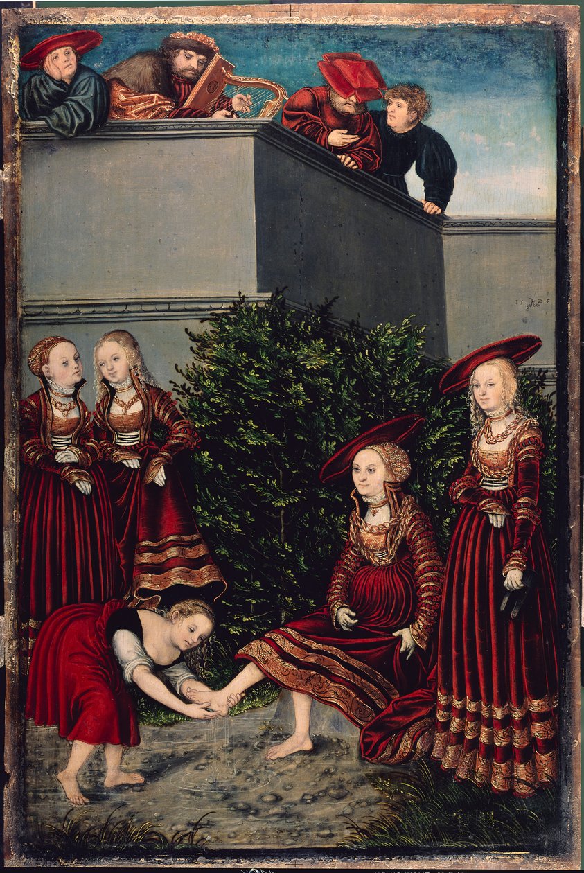 Dávid király és Betsabé alkotó: Lucas the Elder Cranach