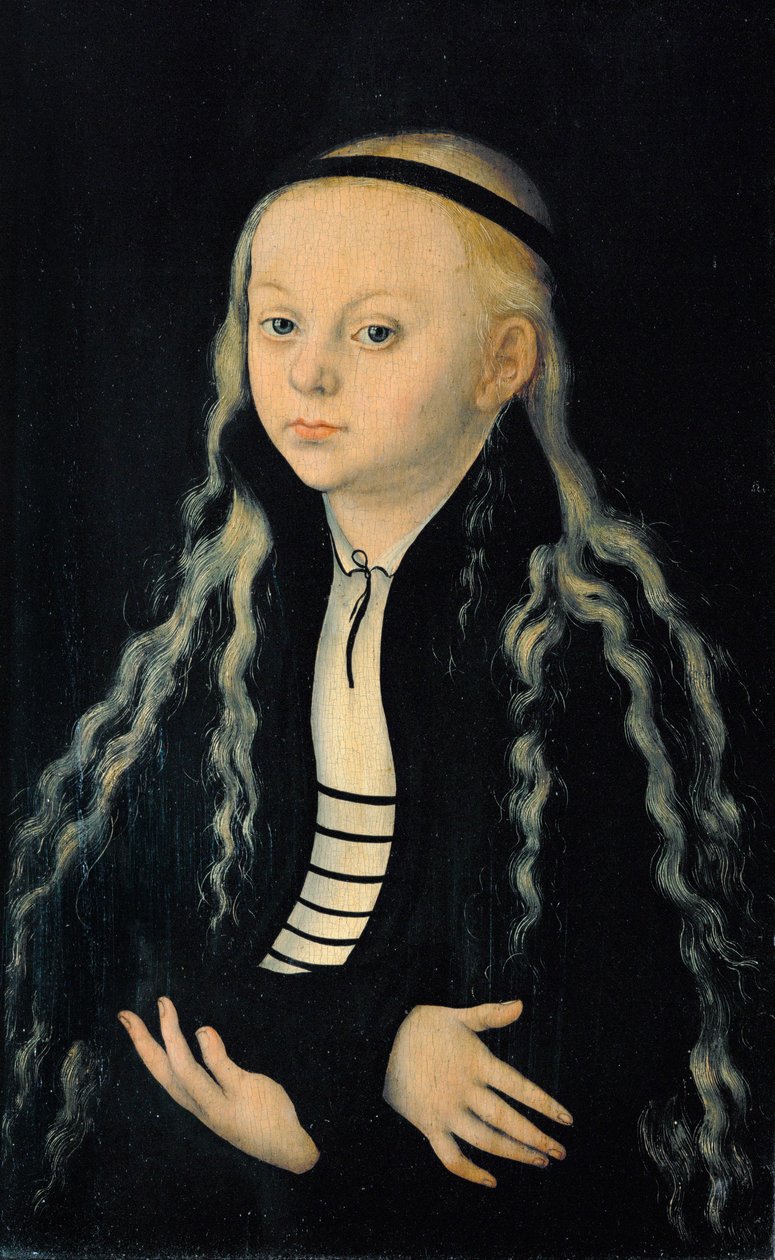 Luther Magdolna, Luther Márton reformátor lánya ... alkotó: Lucas the Elder Cranach