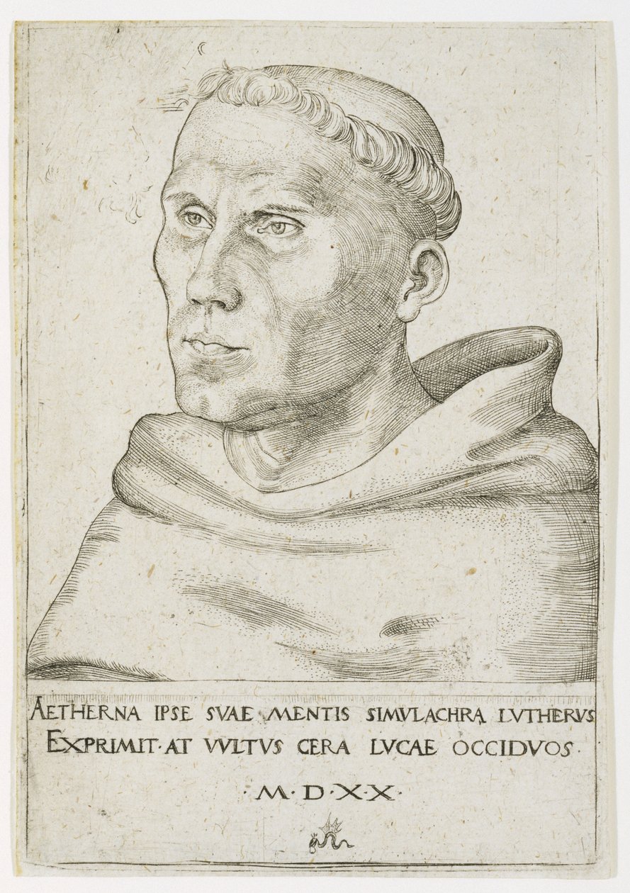 Luther Márton, Mellszobor háromnegyed nézetben alkotó: Lucas the Elder Cranach