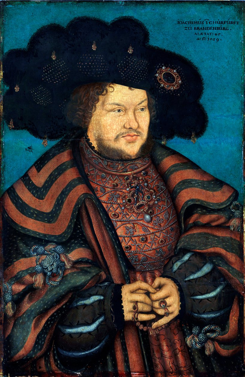 "" Joachim Ier Nestor de Brandebourg portréja "" (Joachim I Nestor (1484-1535), brandenburgi választófejedelem portréja) Lucas Cranach l