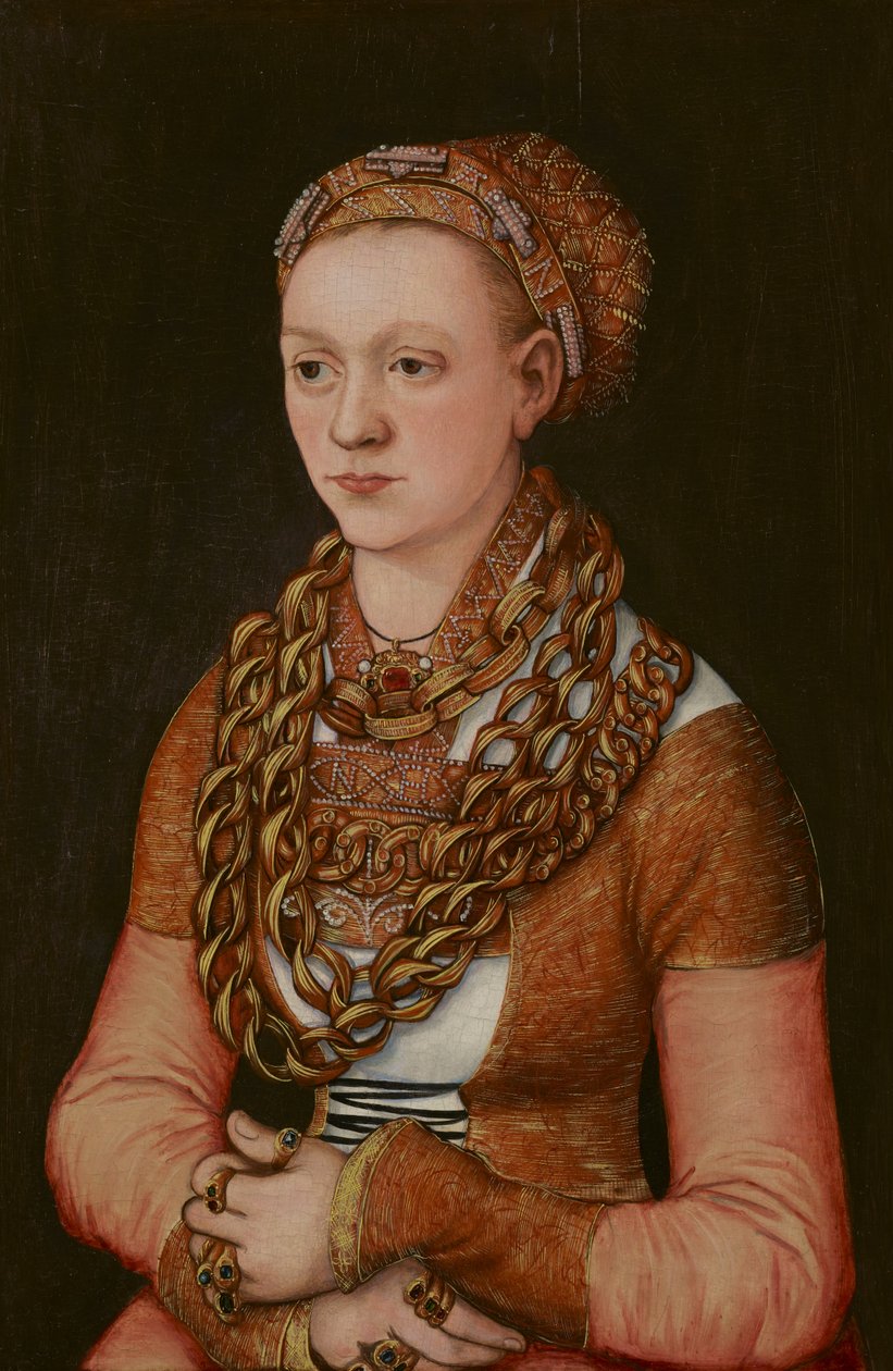 Anna Buchner (született Lindacker) portréja, 1520 körül (olaj, tábla) (lásd még: 3710993) alkotó: Lucas the Elder Cranach