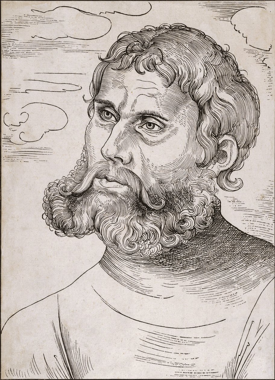 Luther Márton portréja „Junker Jorgként” – Lucas Cranach, idősebb – 1522 alkotó: Lucas the Elder Cranach