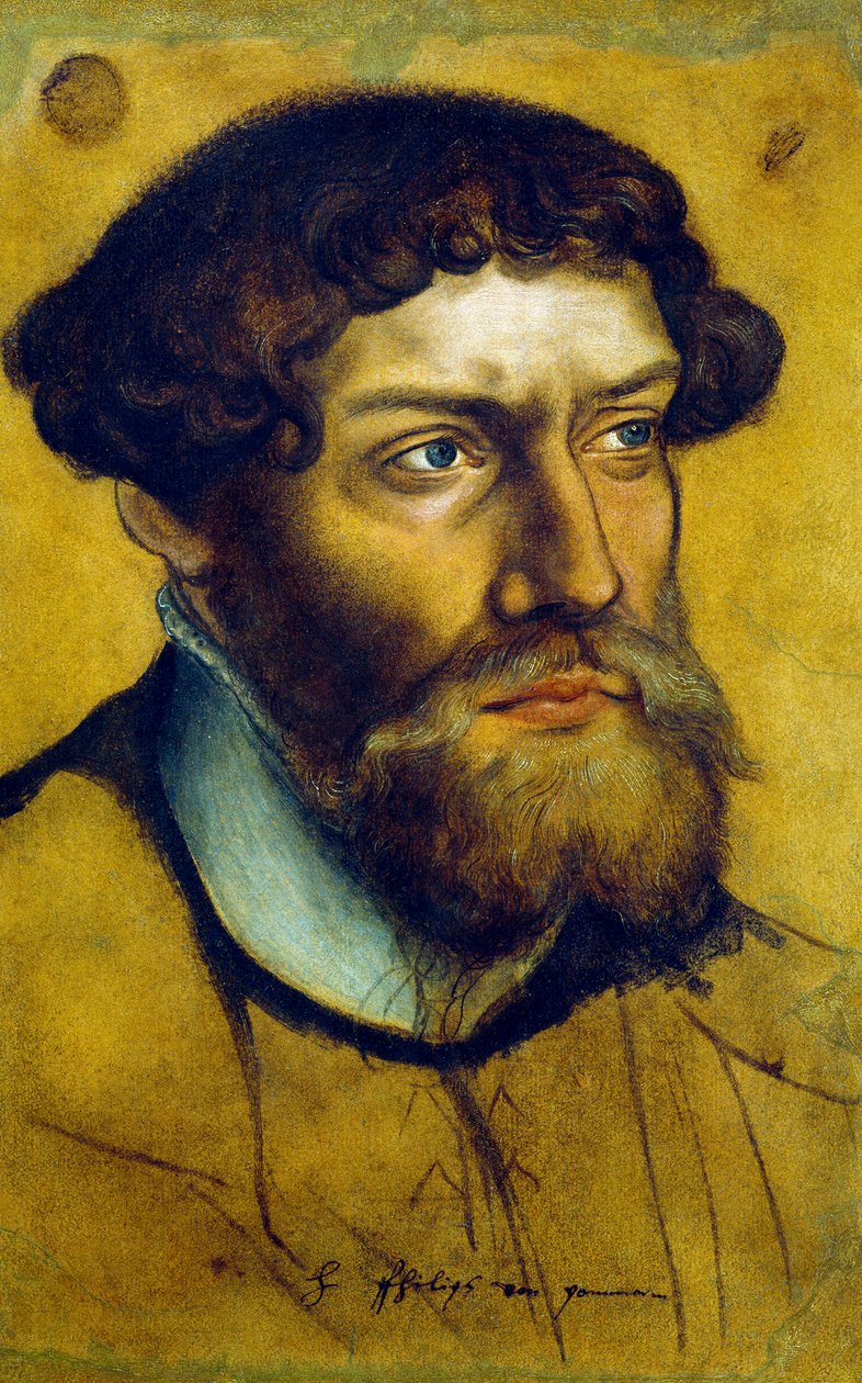 I. Fülöp, Pomeránia hercegének portréja, Lucas Cranach Elder (1472-1553), rajz alkotó: Lucas the Elder Cranach