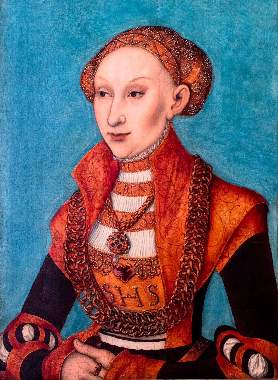 Sybille de Clèves portréja, 1535 körül (festmény) alkotó: Lucas the Elder Cranach