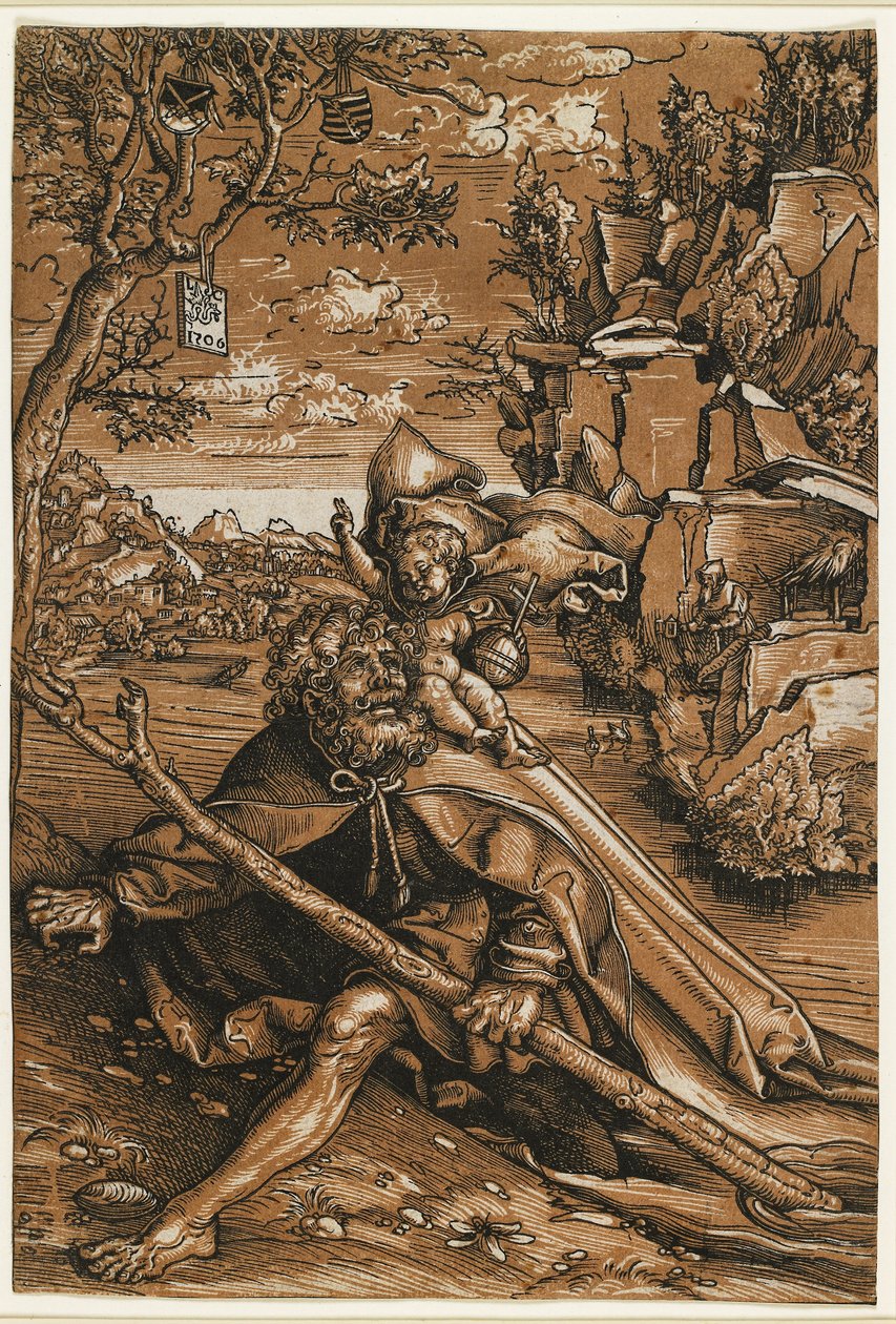 Szent Kristóf, c. 1509 alkotó: Lucas the Elder Cranach