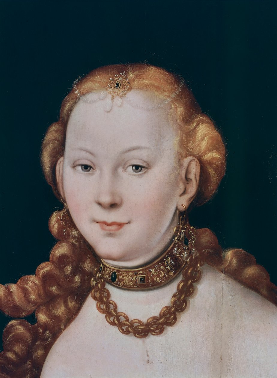 Vénusz, Vénusz és Ámor részlete (olaj a panelen) alkotó: Lucas the Elder Cranach