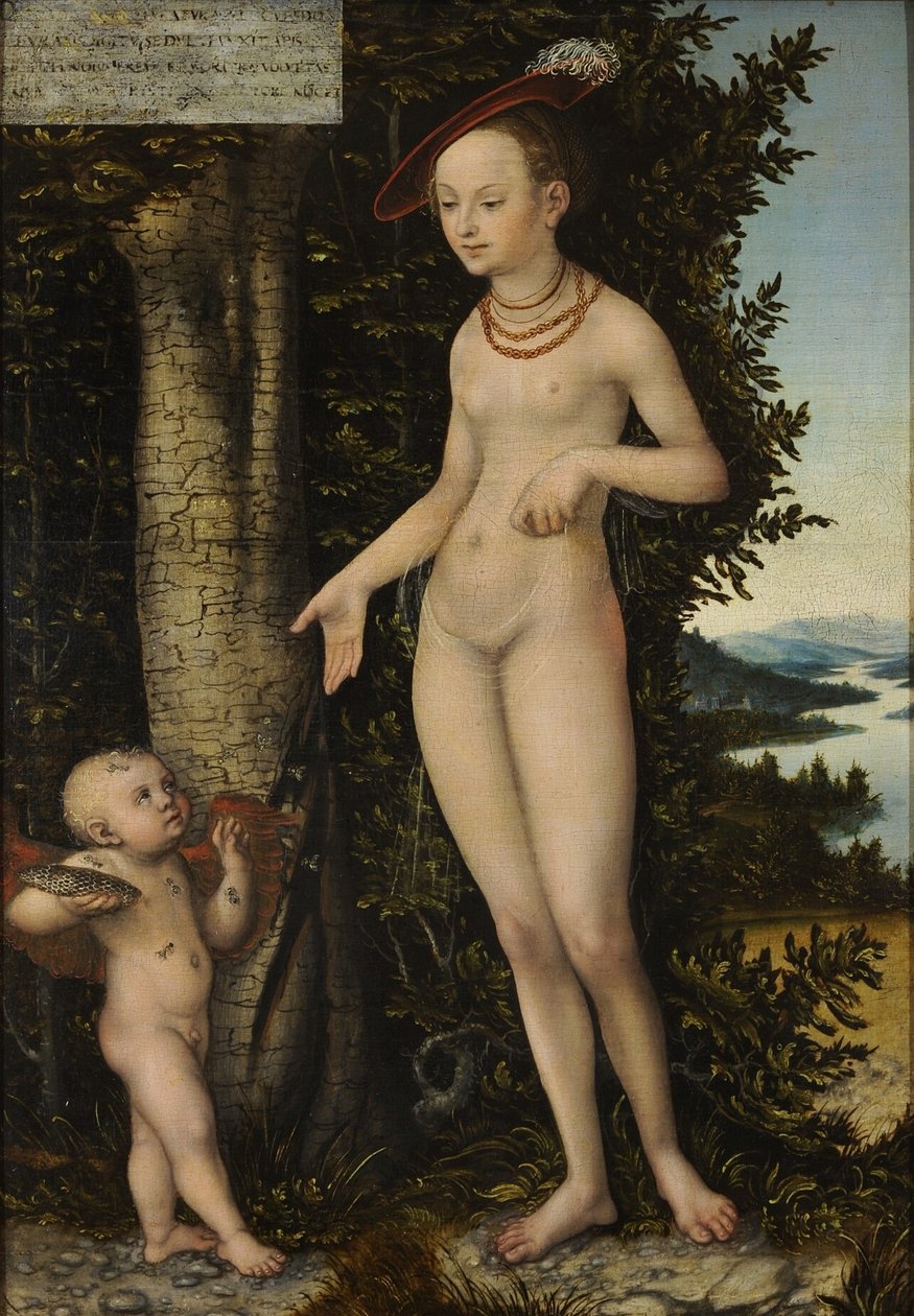 Vénusz Ámor, a méztolvajjal alkotó: Lucas the Elder Cranach