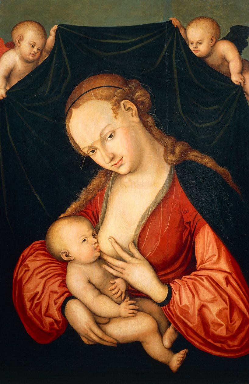 Szűz Mária szoptatta Jézust alkotó: Lucas the Elder Cranach