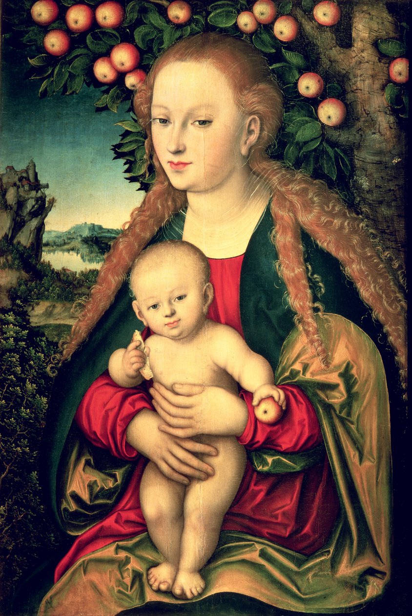 Szűz és gyermek egy almafa alatt alkotó: Lucas the Elder Cranach