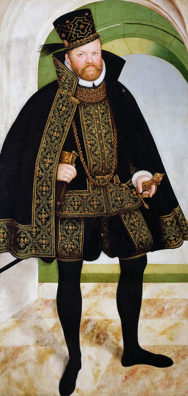 I. Ágost szász portréja alkotó: Lucas the Younger Cranach