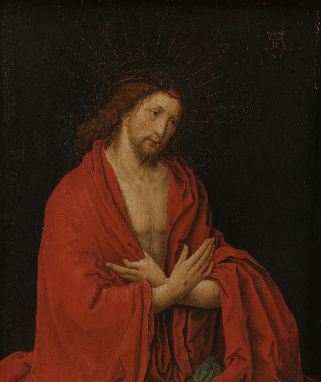 Krisztus töviskoronával alkotó: Lucas van Leyden (copy after)