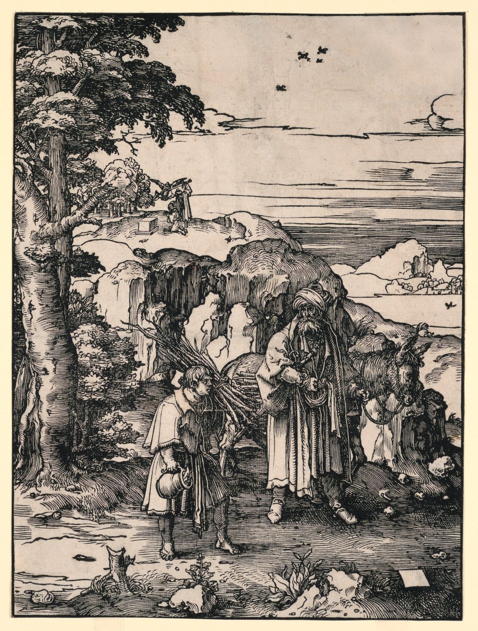 Ábrahám áldozata alkotó: Lucas van Leyden