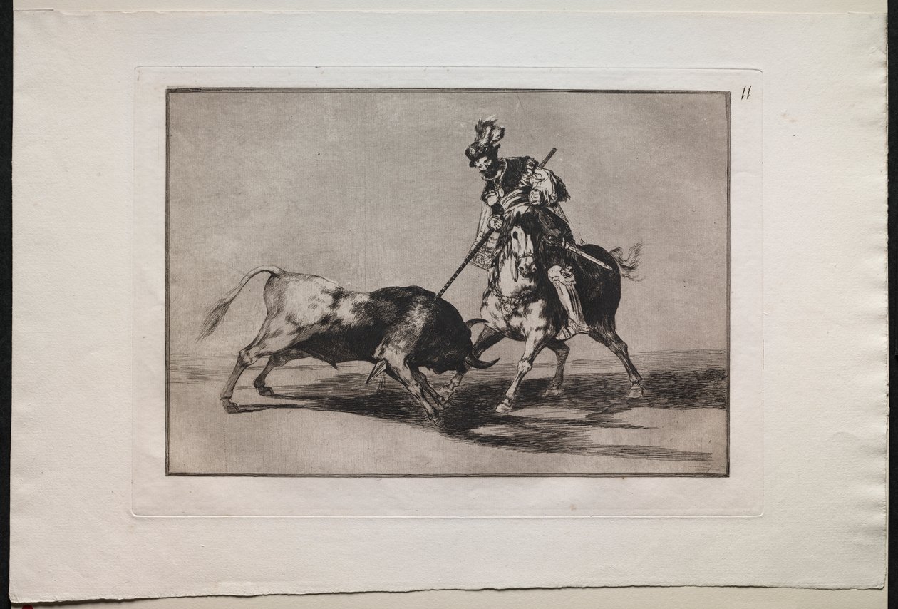 Bikaviadalok: El Cid Campeador lándzsázik egy másik bikával alkotó: Lucas van Leyden