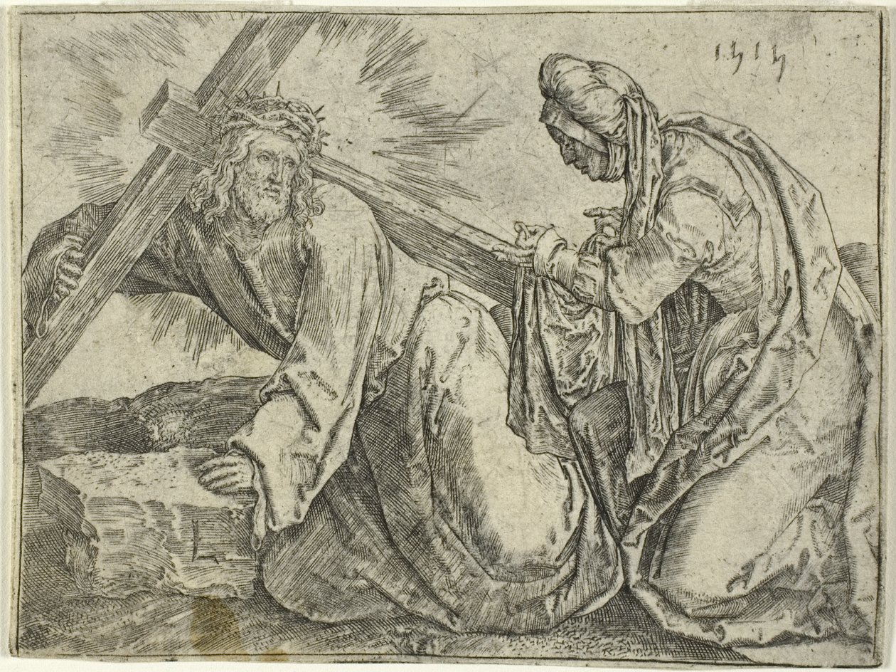 A keresztet hordozó Krisztus alkotó: Lucas van Leyden