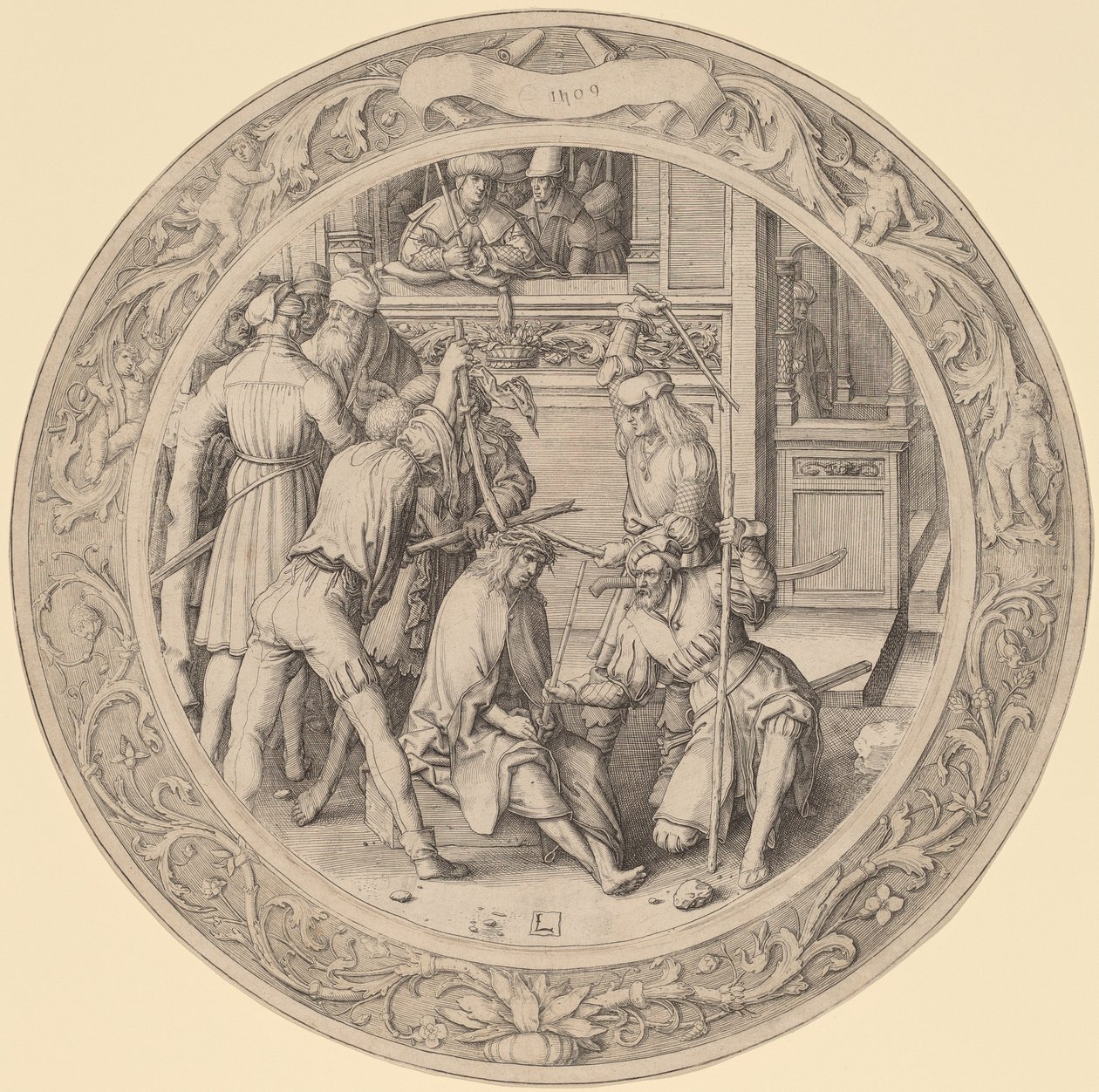 A tövissel megkoronázott Krisztus alkotó: Lucas van Leyden