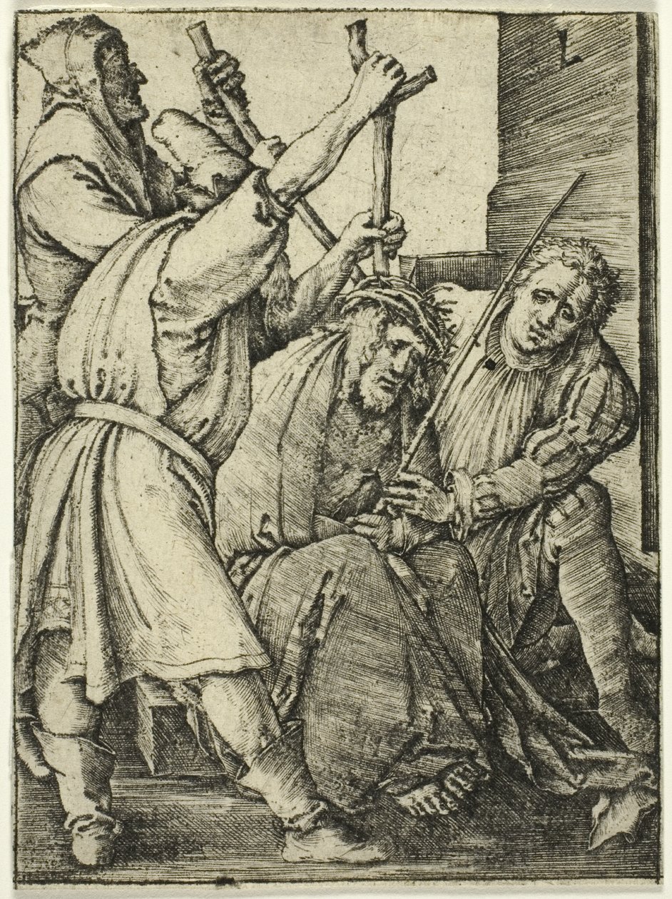 A tövissel megkoronázott Krisztus alkotó: Lucas van Leyden