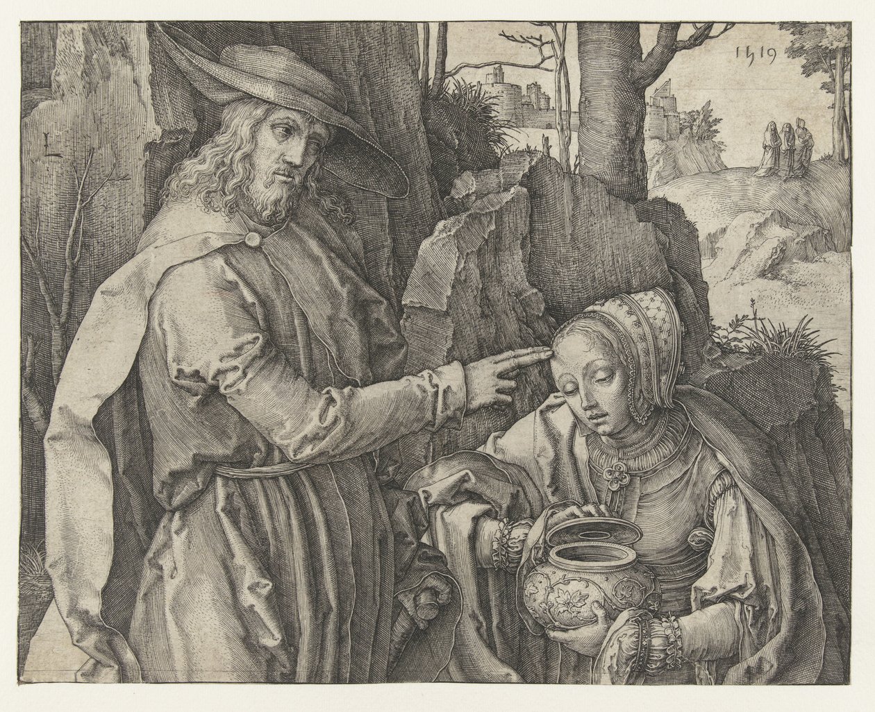 Krisztus megjelenik Mária Magdolnának alkotó: Lucas van Leyden