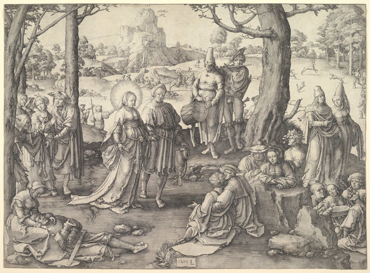 Szent Mária Magdolna tánca alkotó: Lucas van Leyden