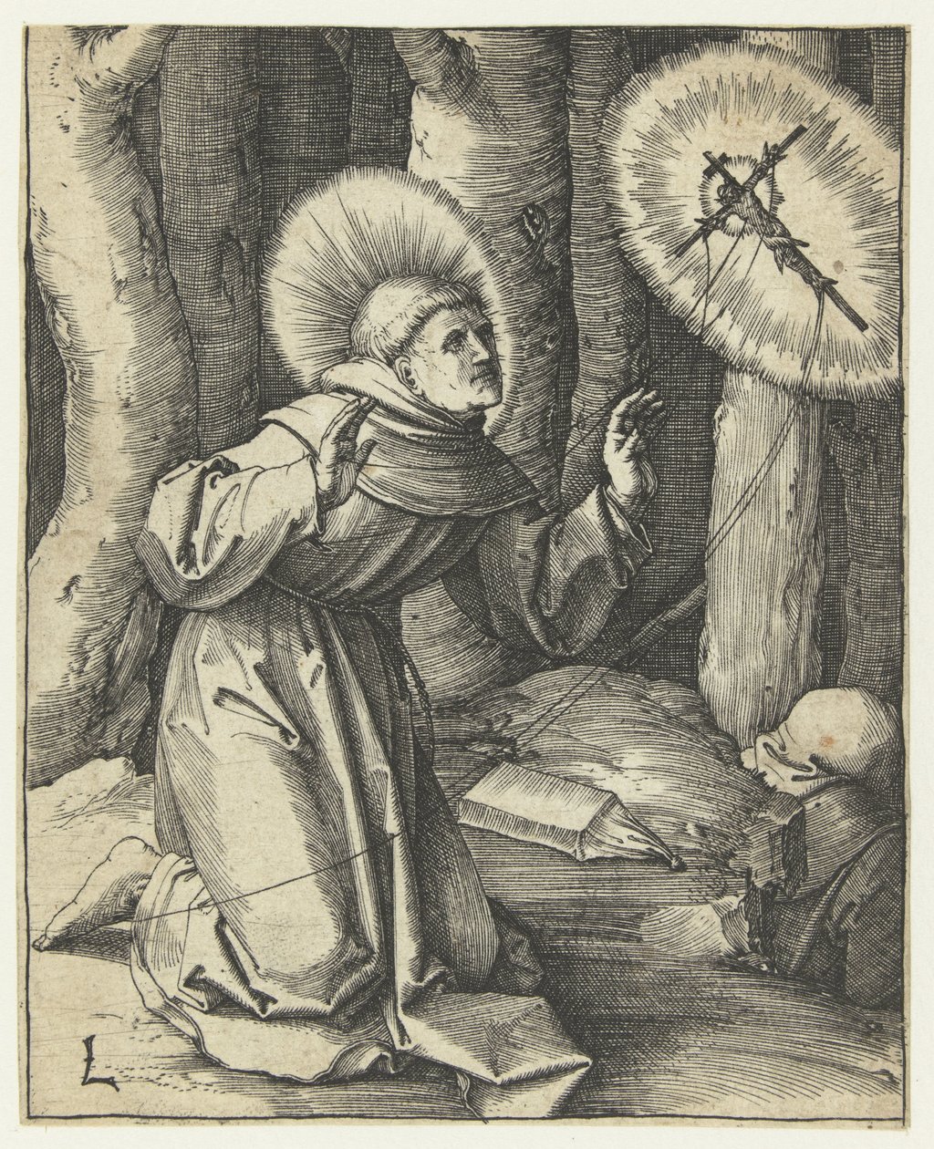Szent Ferenc megbélyegzése alkotó: Lucas van Leyden
